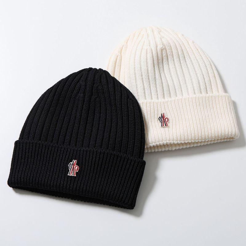 MONCLER モンクレール ニット帽 新品タグ付 ラメロゴ 包装紙ショッパー