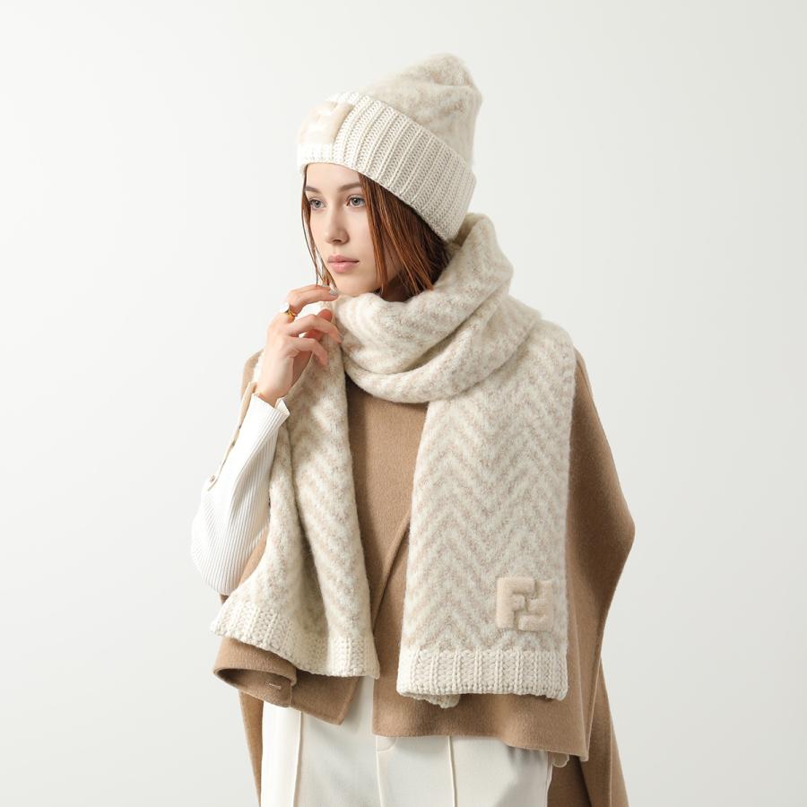 FENDI（フェンディ） マフラー FXT458 AYKM レディース リブ アルパカ
