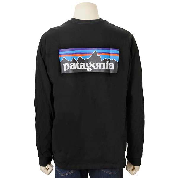 patagonia（パタゴニア） ロンT メンズ ブラック 38518 BLK ロゴ 長袖T