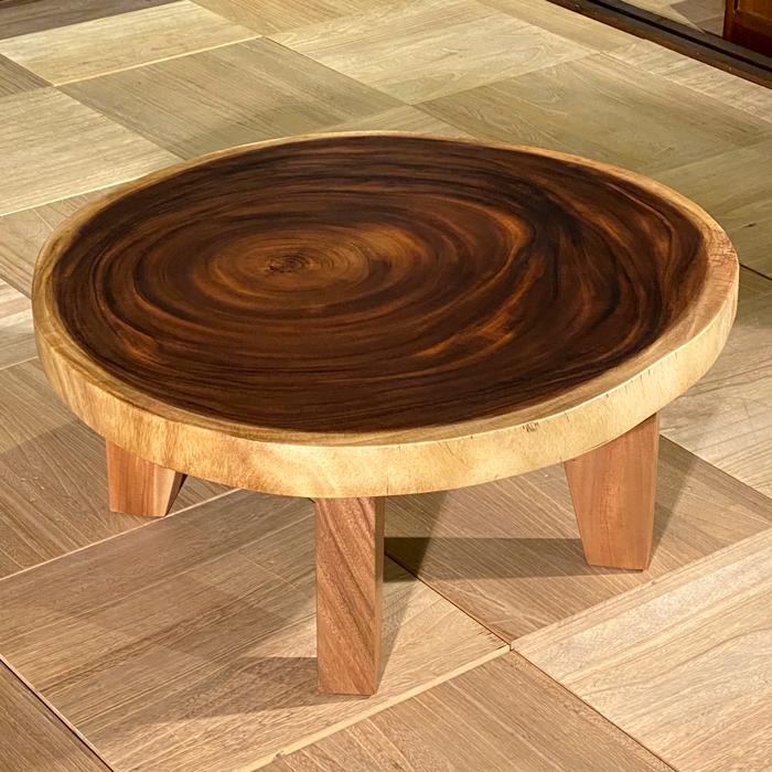 天然木 一枚板 花台 座卓 ローテーブル ちゃぶ台 飾り台 ディスプレイ