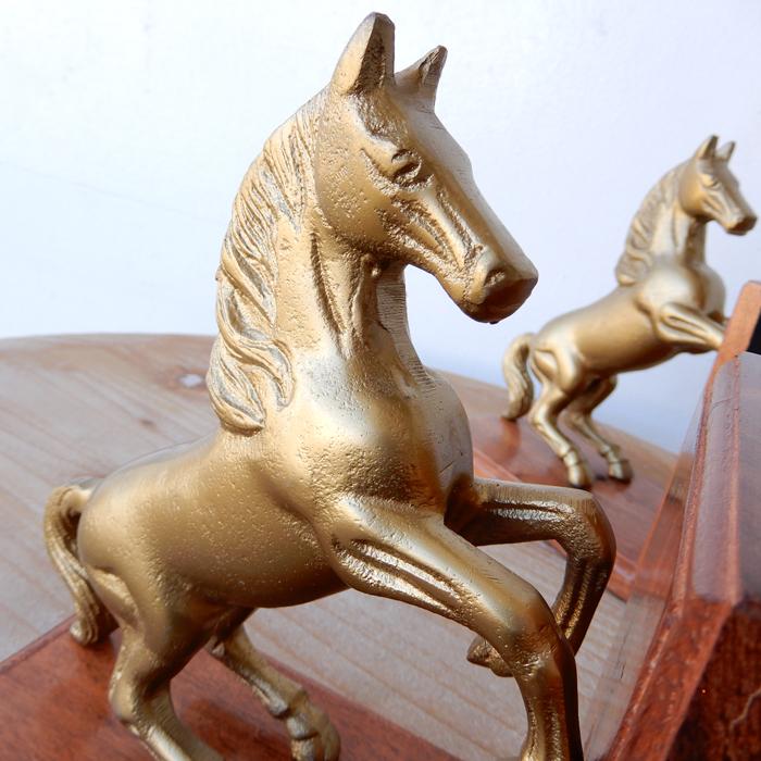 ブックエンド 本立て 馬 うま ホース Horse アワーグラス アンティーク