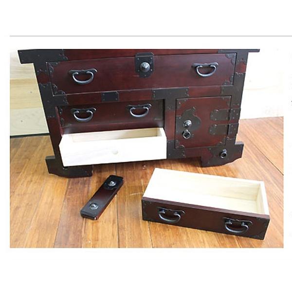 箪笥 和箪笥 車箪笥 和風チェスト からくり車タンス 民芸風チェスト 桐