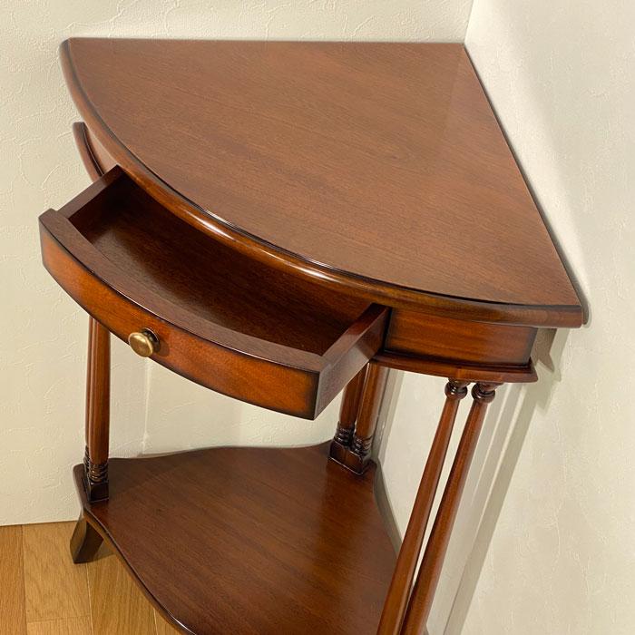 コーナーテーブル サイドテーブル コーナー用 コンソール 花台 電話台