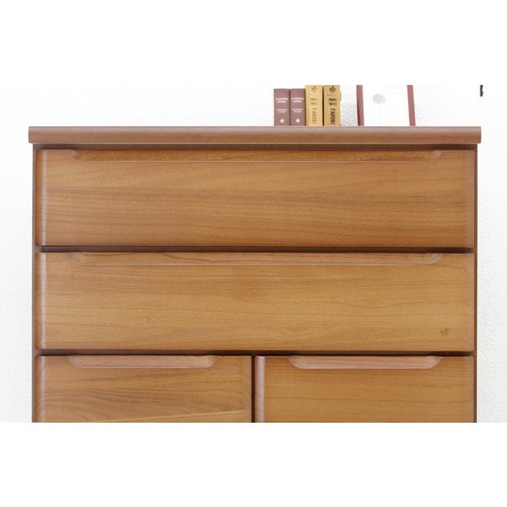 チェスト タンス 整理たんす おしゃれ 完成品 幅80cm 6段 ハイチェスト