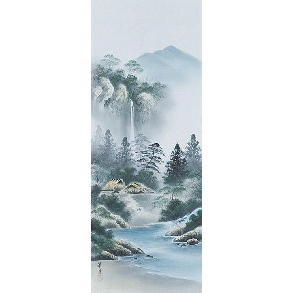 掛け軸専門 掛軸 販売 通販店 彩色山水（小林 翠月） 年中掛け 山水画
