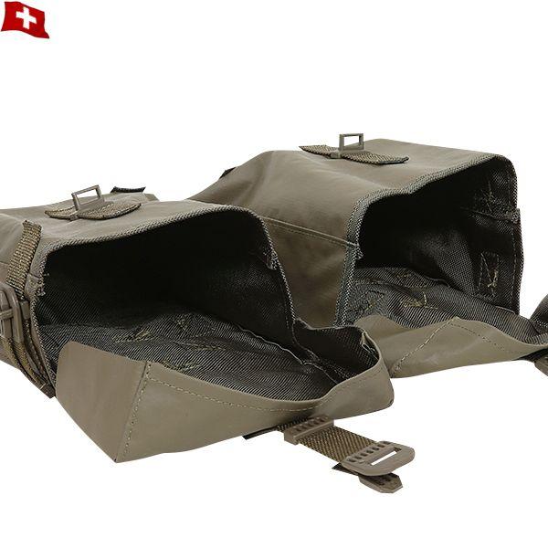 MILITARY（ミリタリー） 実物 新品 スイス軍 2連 防水マガジンポーチ