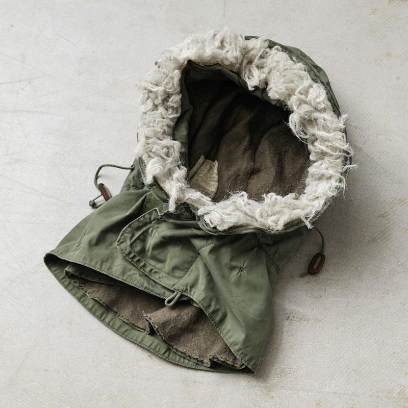 MILITARY（ミリタリー） 実物 USED 米軍 M-65用フード アクリルファー