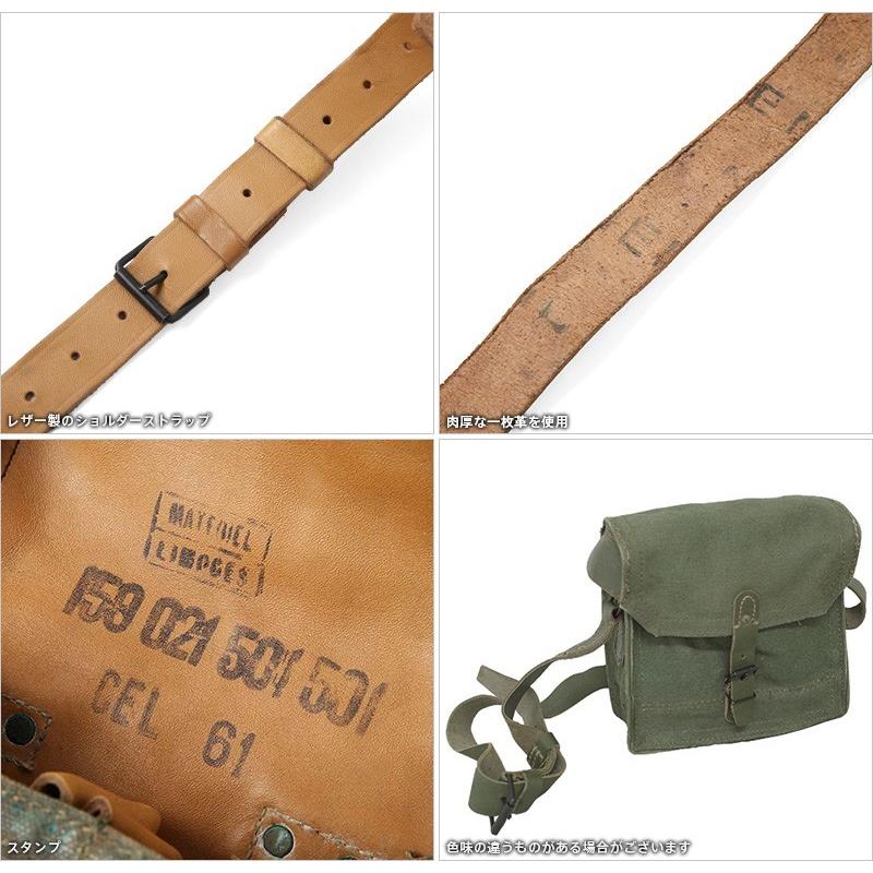 MILITARY（ミリタリー） 実物 USED フランス軍 キャンバスレザー