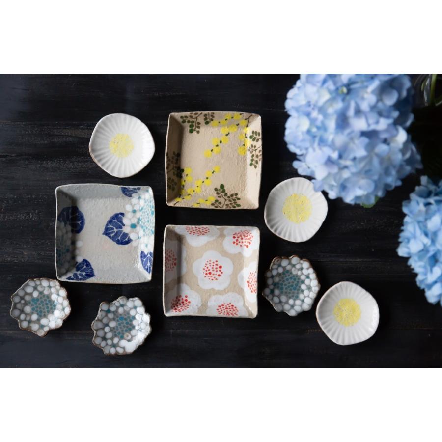 丹波焼 末晴窯 西端春奈 作 夏椿 豆皿 小皿 立杭焼 つばき ツバキ 椿