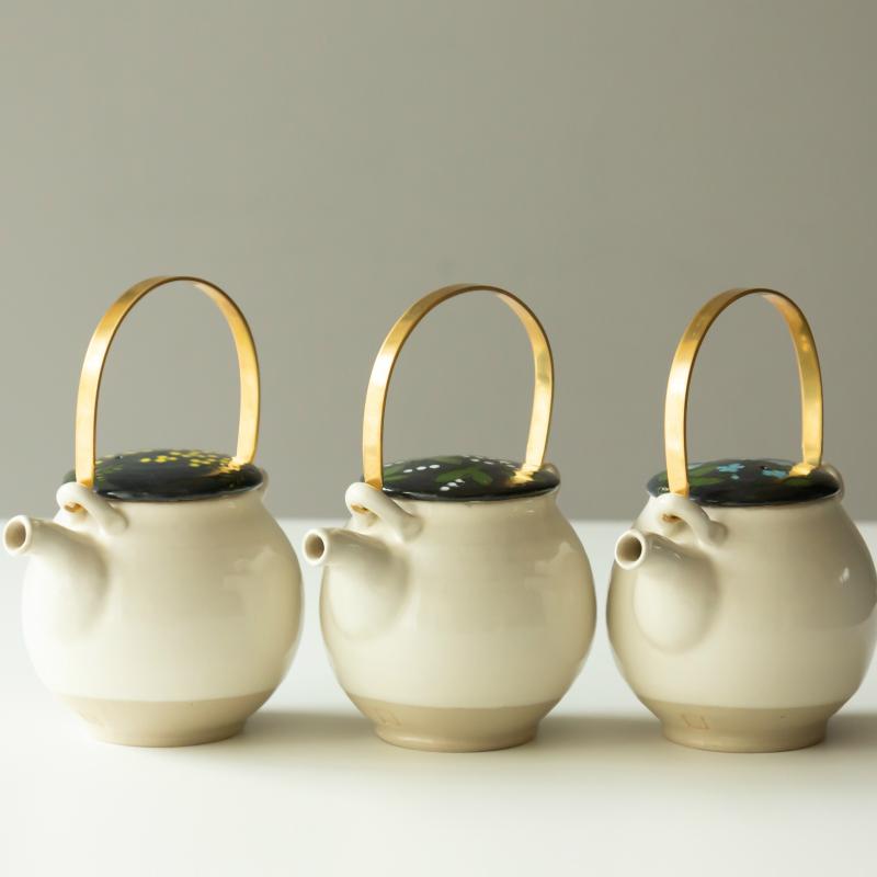 丹波焼 末晴窯 西端春奈 ティーポット 急須 陶器 立杭焼 ポット ギフト