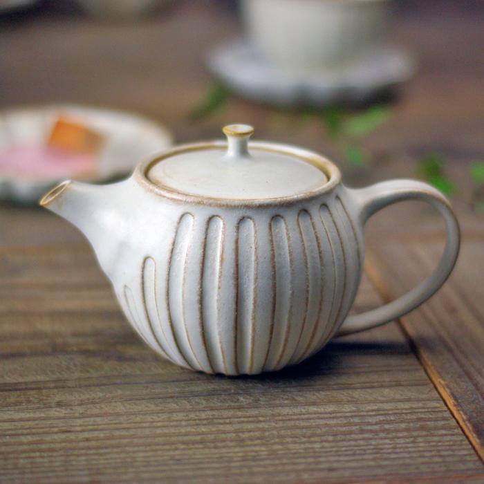 kinari まん丸ティーポット（小) 益子焼 わかさま陶芸 緑茶＆紅茶用
