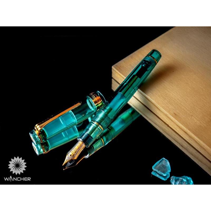 セーラー万年筆 WANCHER × SAILOR プロフェッショナルギア 21金 アクア