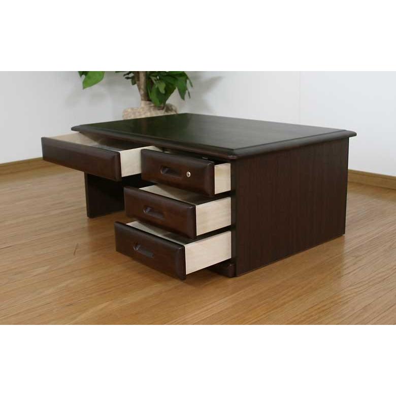 90国産高級座机（文机） 片袖机 ask （ダークブラウン） 国産品 : 産地