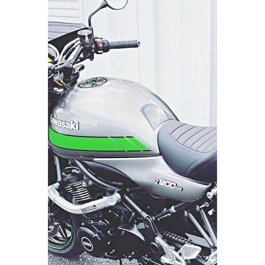 Kawasaki バイクタンク グリーン