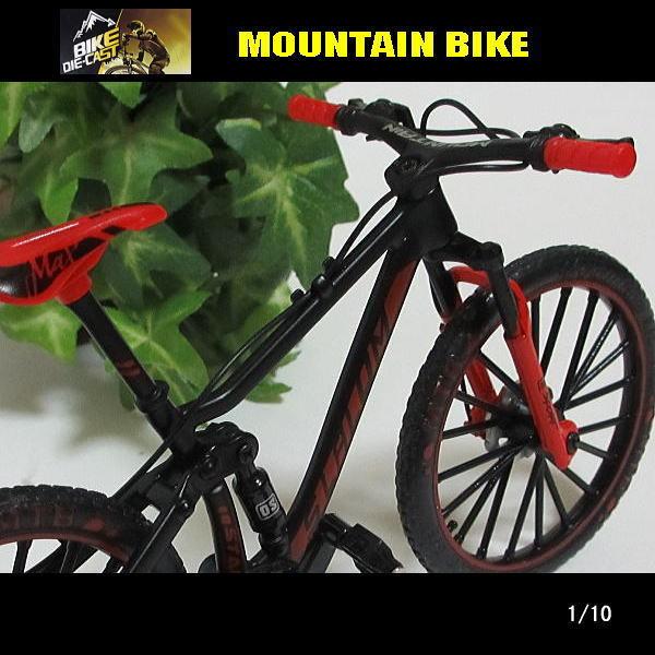 1/10スケール/マウンテンバイク/(レッド/ブラック)/自転車/ダイ