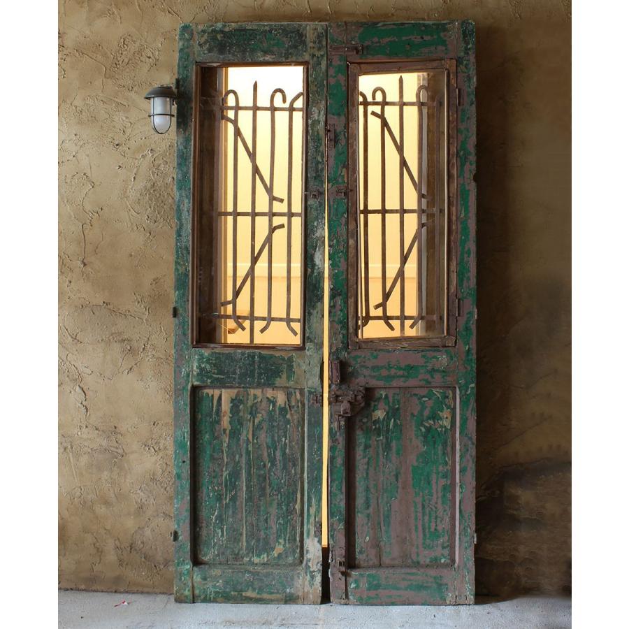 ドア アイアン 親子ドア ダブルドア アンティーク イギリス ビンテージ