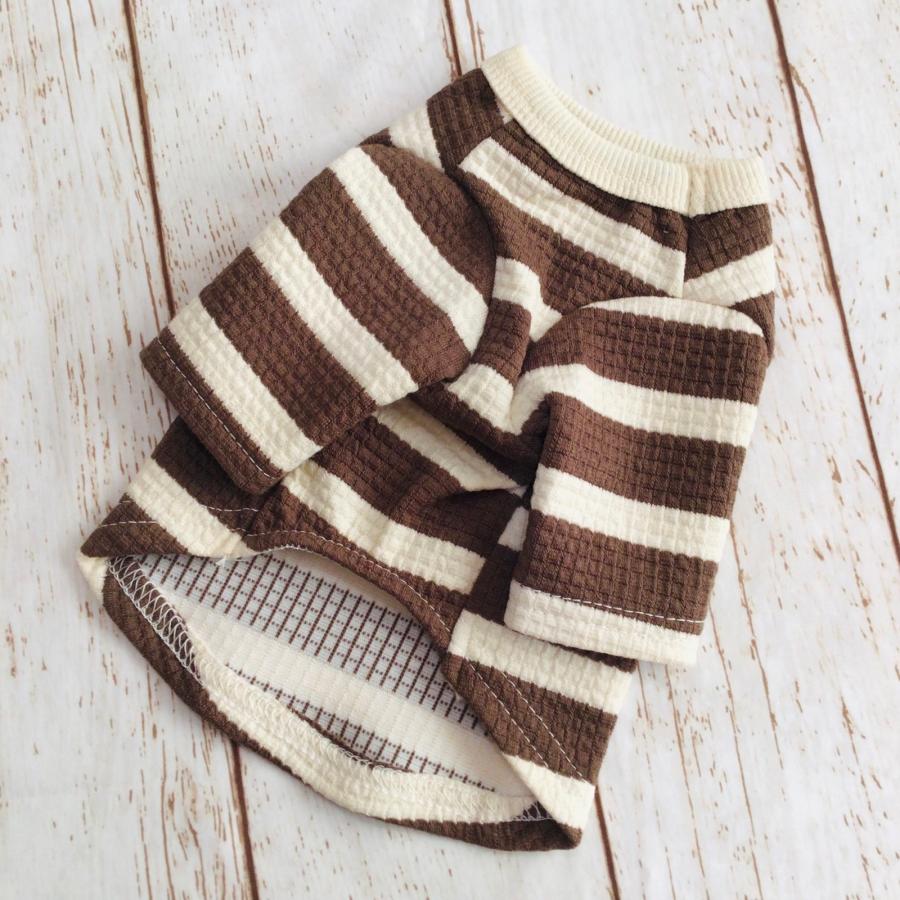 犬 服 名前入り ハンドメイド 刺繍 ワッフル Tシャツ 名入れ ネーム 犬