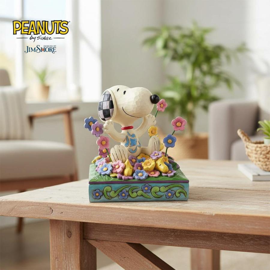 SNOOPY（スヌーピー） ウッドストック 花畑 12cm | ジムショア