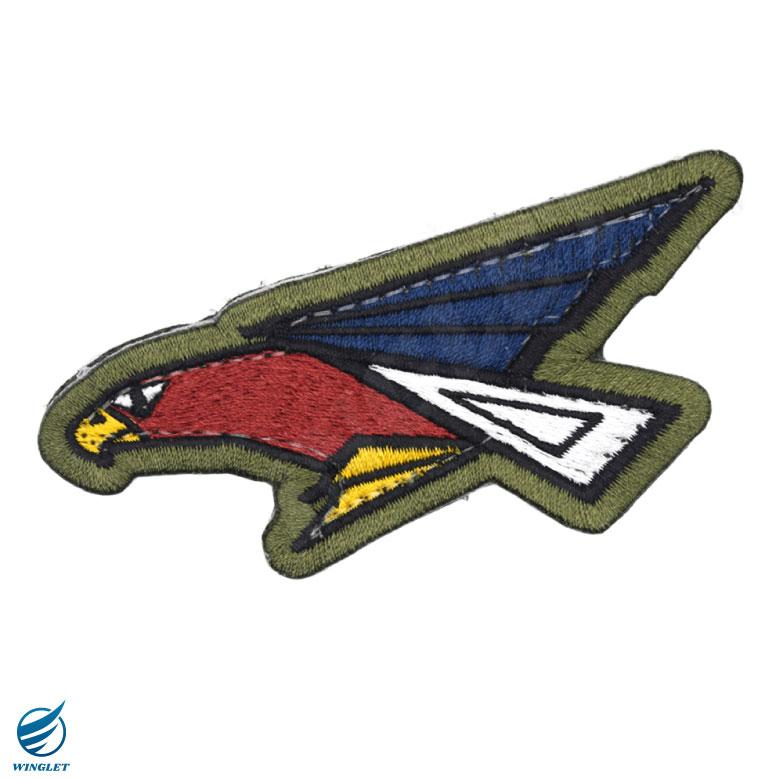 航空自衛隊 第302飛行隊 尾翼マーク パッチ 刺繍 ワッペン 両面