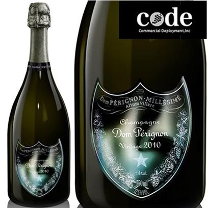 数量限定品) ドン ペリニヨン レディー ガガ 限定ボトル 2010 箱なし