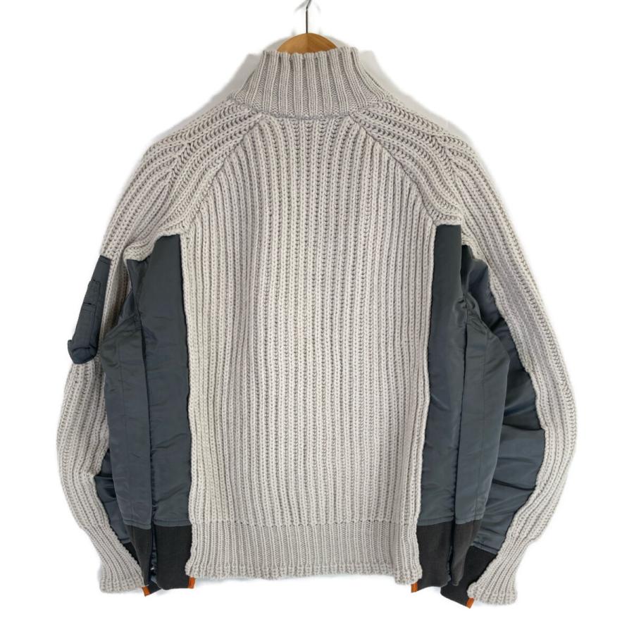 sacai（サカイ） 22AW 22ー02826M ニット切り替えジップアップブルゾン
