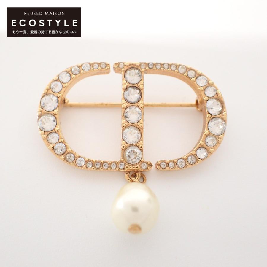 Dior ディオール V0716PTCCY_D301 PETIT CD ブローチ ゴールド/クリア