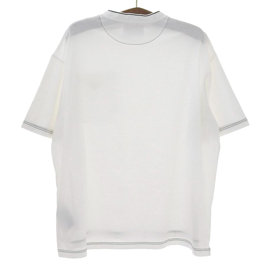 PRADA（プラダ） ロゴプレート付き ナイロンポケット クルーネック T