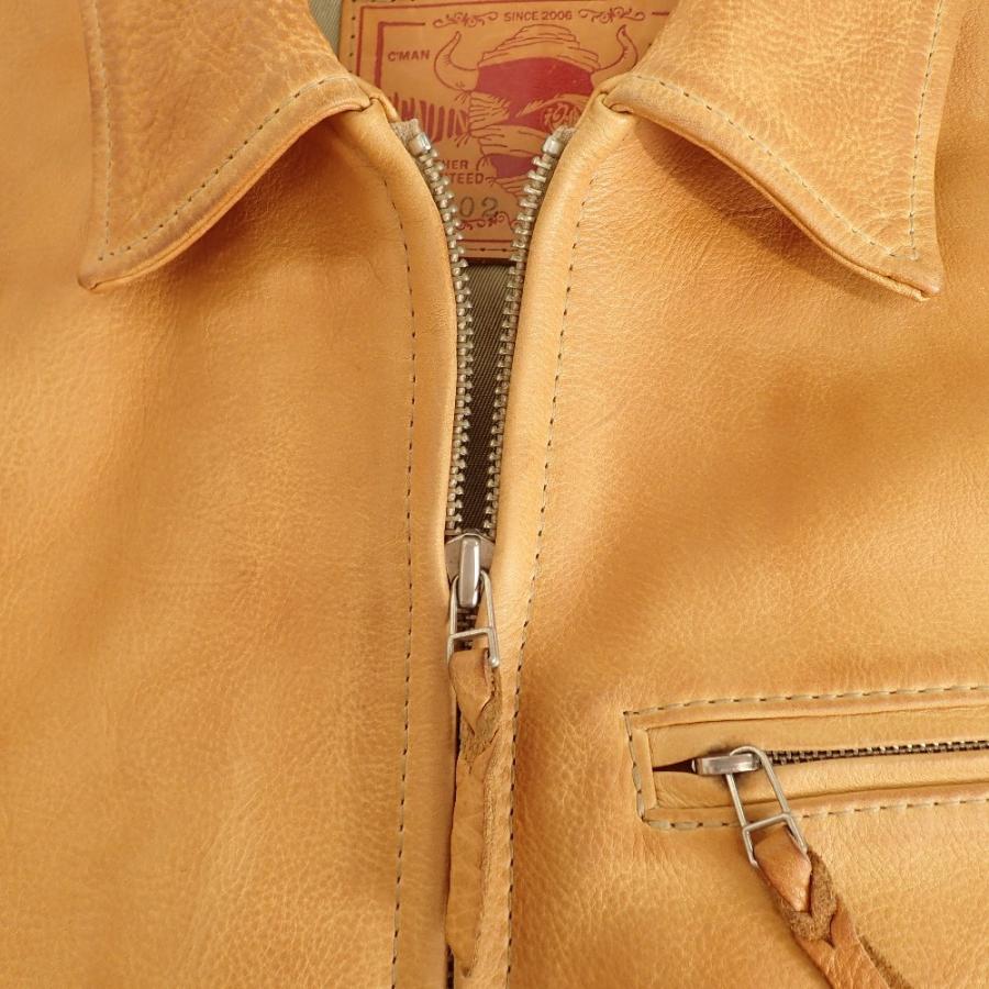 TENJIN WORKS 天神ワークス JS02 レザースポーツジャケット シングル