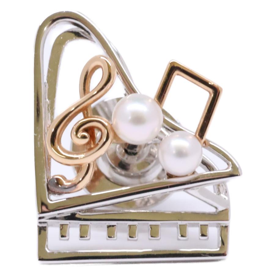 MIKIMOTO（ミキモト） S K18 ピアノ パール ピン ブローチ レディース