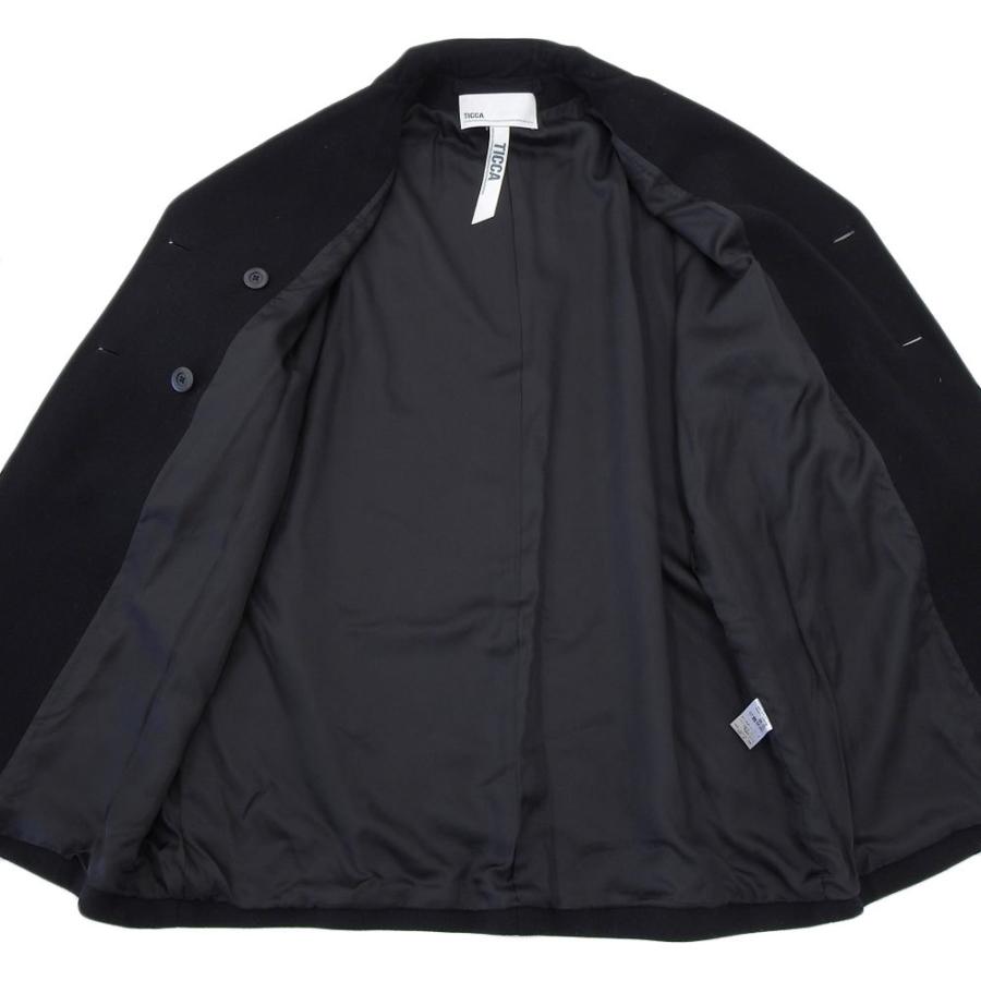 美品 TICCA ティッカ テント コート ウール レディース ブラック 黒