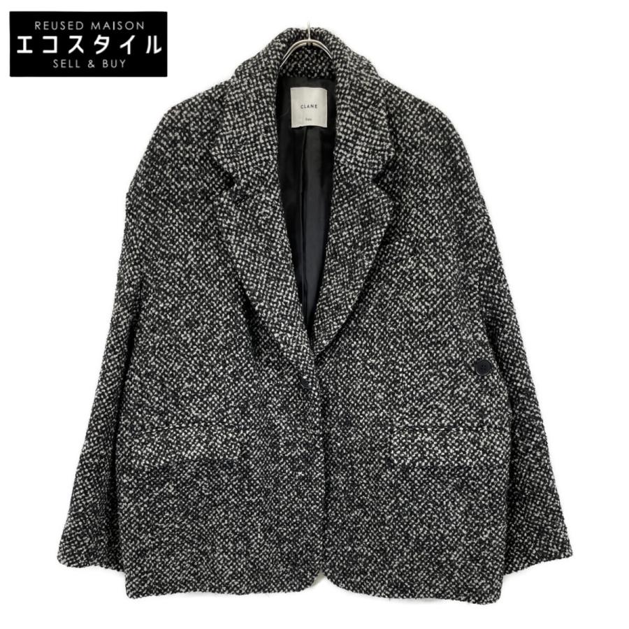 CLANE クラネ 【×SuzuHirose】24AW ブラック ウール MIX COLOR OVER