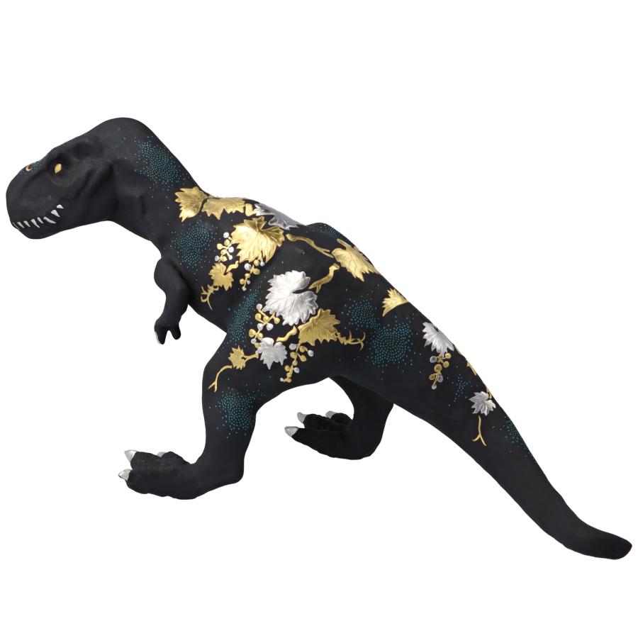 九谷焼 九谷サウルス 青粒 / 仲田錦玉 | 桐箱入り 恐竜 置物 オブジェ