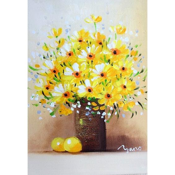 花の絵画M30大型サイズ肉筆油彩キャンバス画インテリア静物画