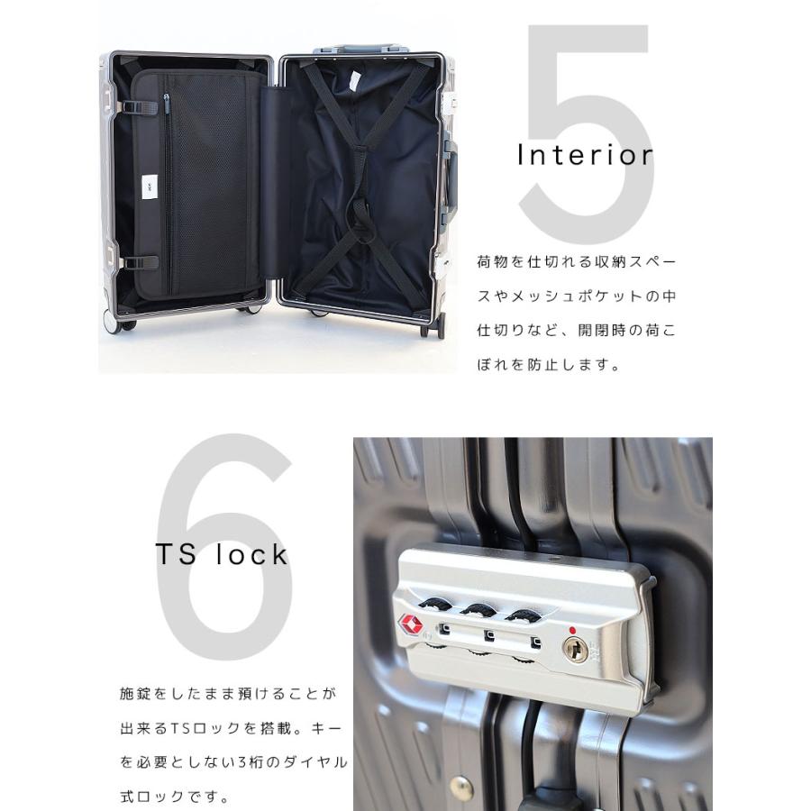 Ace（エース） スーツケース アルゴナム2-F アルミニウム素材 フレーム