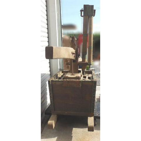 古民具 ◇ 大型 木製 消火 ポンプ 幅2127×奥行480×高さ1200mm 蔵出し