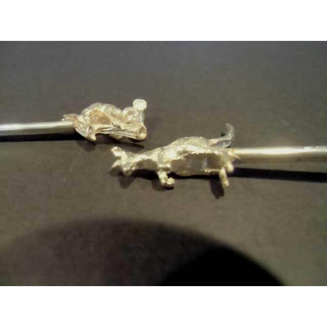 送料無料 ◇ 金属工芸 銀製品 ティースプーン 2本セット コアラ