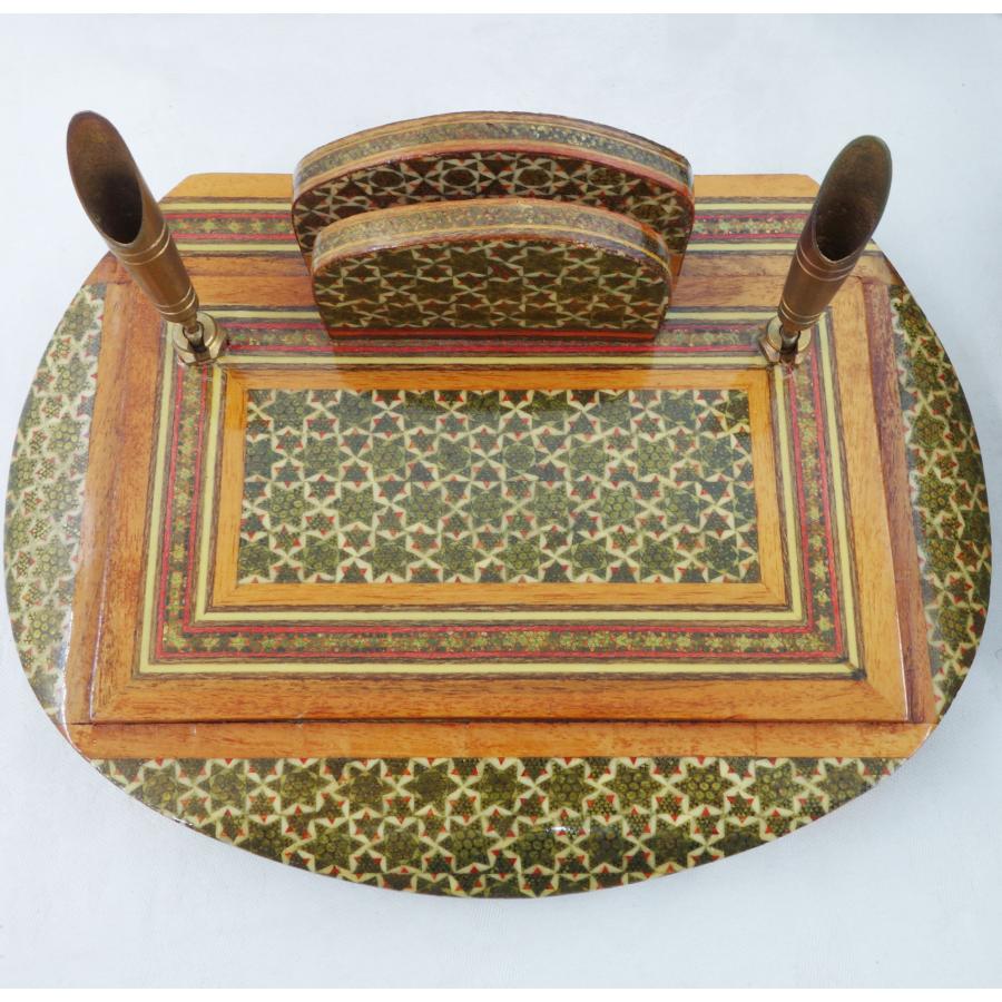 送料無料/未使用 ◇ ペルシャ 伝統工芸 ハータムカーリー/象嵌細工