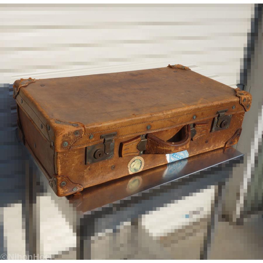 三越 TOKYO ビンテージ トランク ケース 革 ◇ 幅660×奥行400×高さ