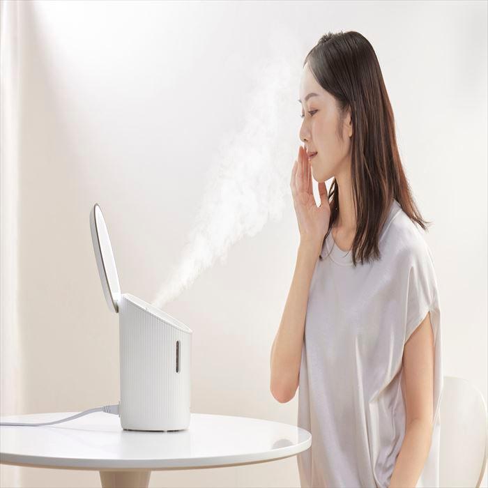 アイリスオーヤマ フェイススチーマー FST-101 ホワイト MICOLA 美容