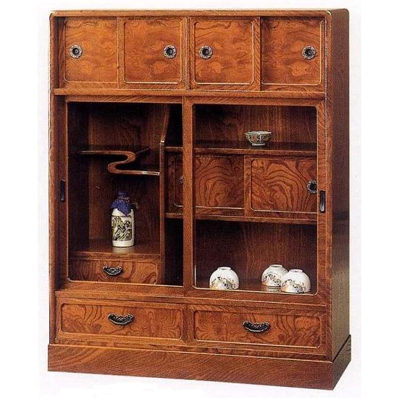 茶箪笥 茶棚 和茶棚 銀河 FK-307 幅85.5cm 欅 ケヤキ : 戸田家具