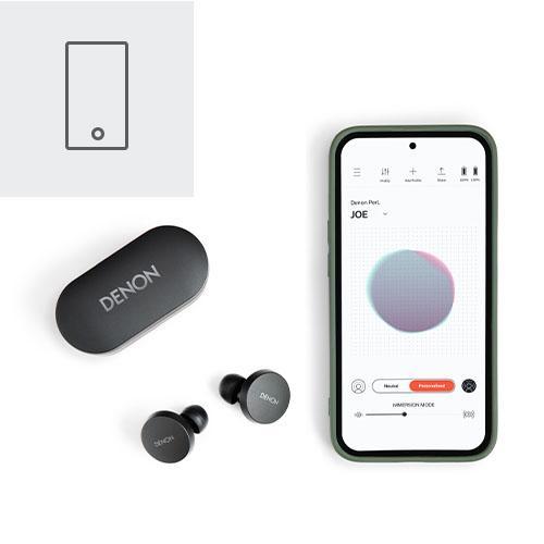 DENON(デノン) AH-C15PL ブラック DENON PerL Pro パーソナライズ機能