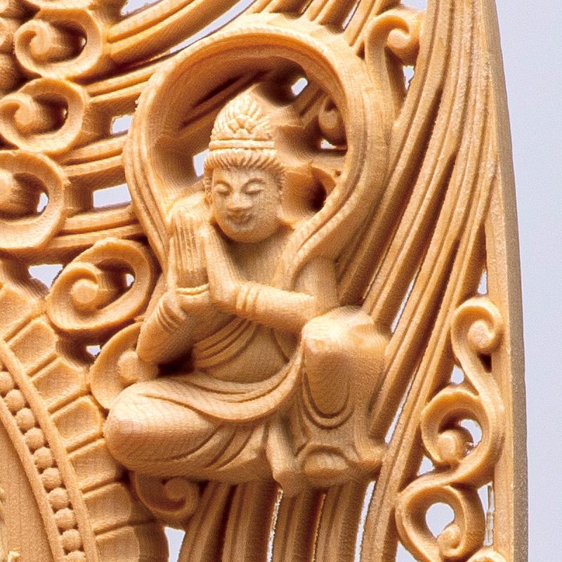 天然檜 手彫り 仏像 『 十一面観音菩薩 』 細密木彫 高さ50cm 向源寺