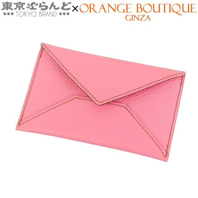 HERMES（エルメス） エンベロープPM □M刻印 ピンク シェーブル カード