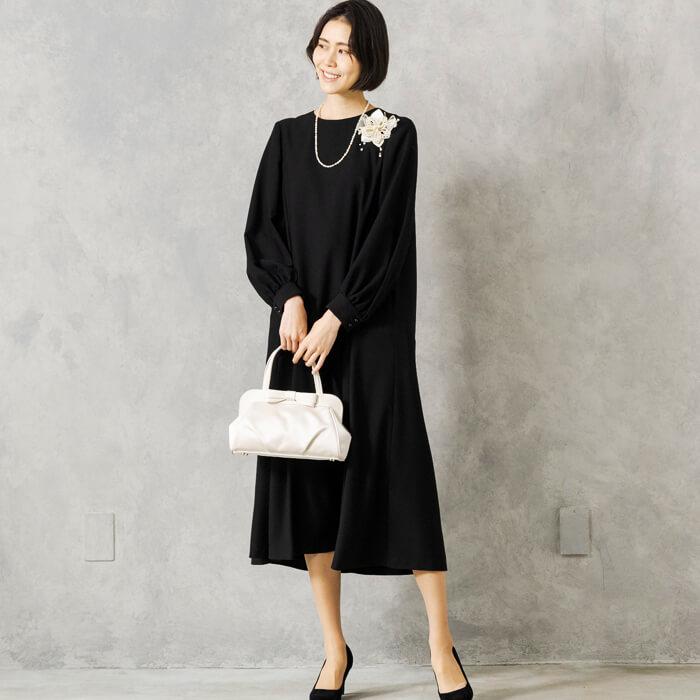 東京ソワール コサージュ ブローチ パール プチソワール オフホワイト