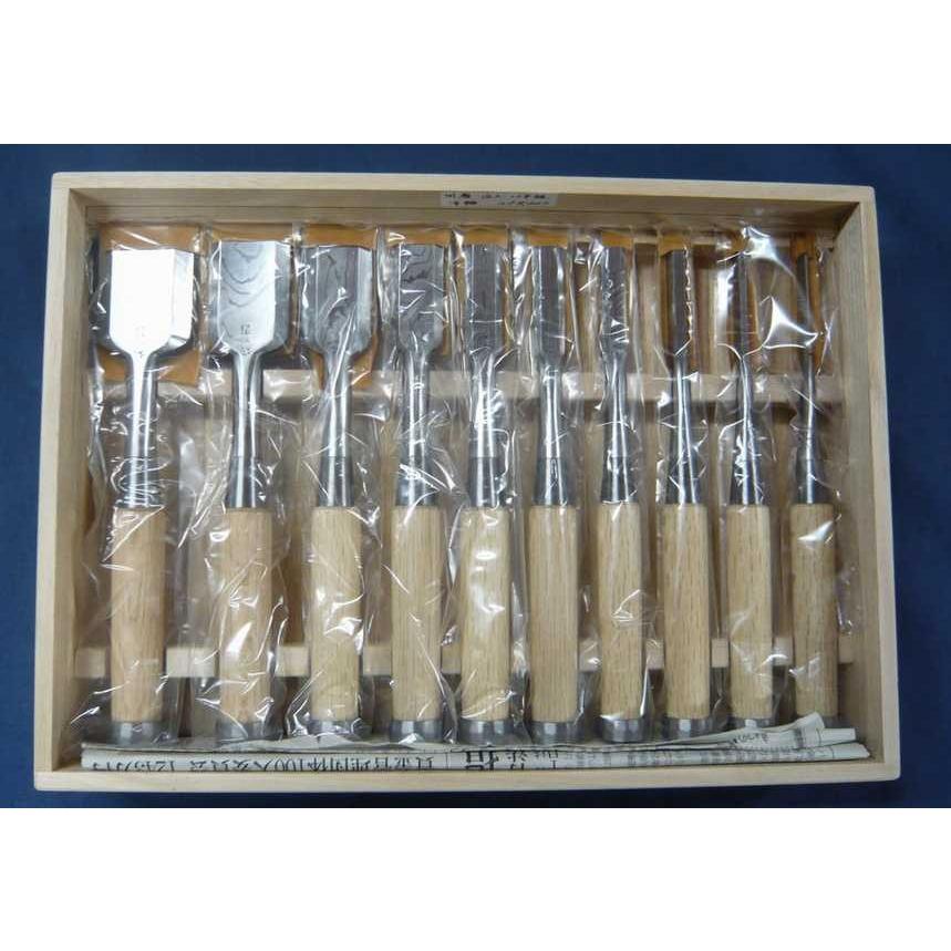 組鑿 国慶 年輪 追入 白樫柄 十本組 : ToolMate別館 Yahoo!店 - 通販