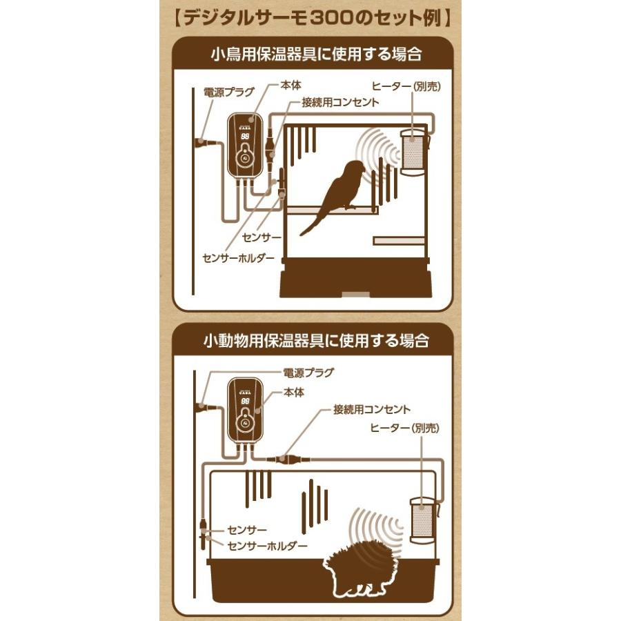 マルカン デジタルサーモ300 夜間でも見やすいデジタルLED 温度計機能