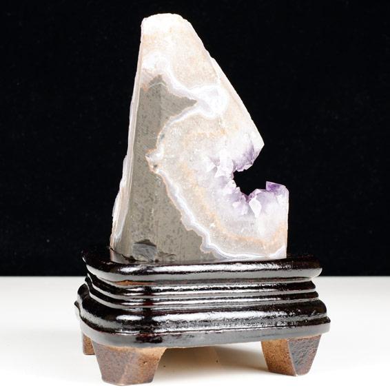 アメジスト クラスター ウルグアイ産 原石 amethyst 台座付属 花型