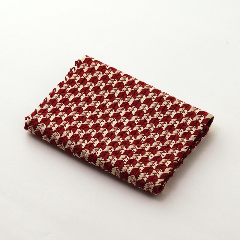 京くみひも 組紐カードケース 大和組 [臙脂] 昇苑くみひも 京都 名刺