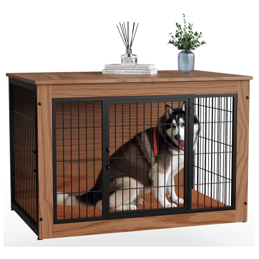 Alebert 犬 ケージ ペットケージ 木製 ペットサークル 大中型犬用