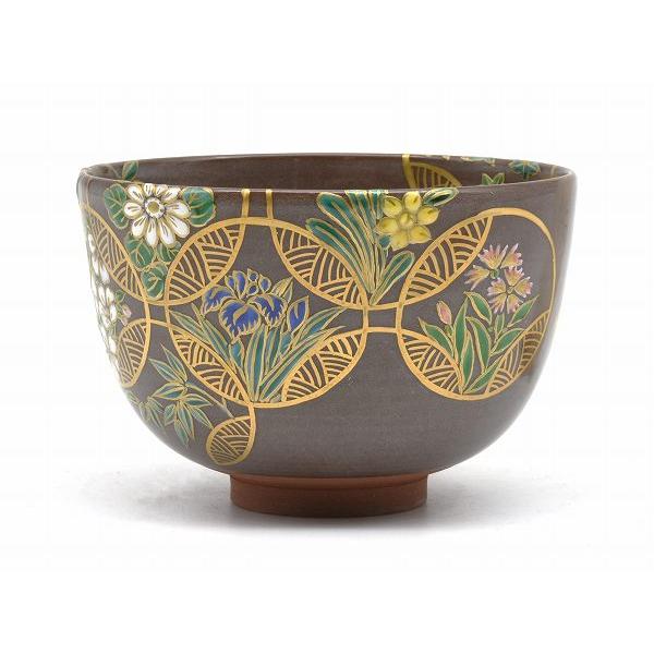 茶道具 抹茶茶碗、赫土地 和つなぎ、京焼 杉田祥平 清閑寺窯、桐共箱